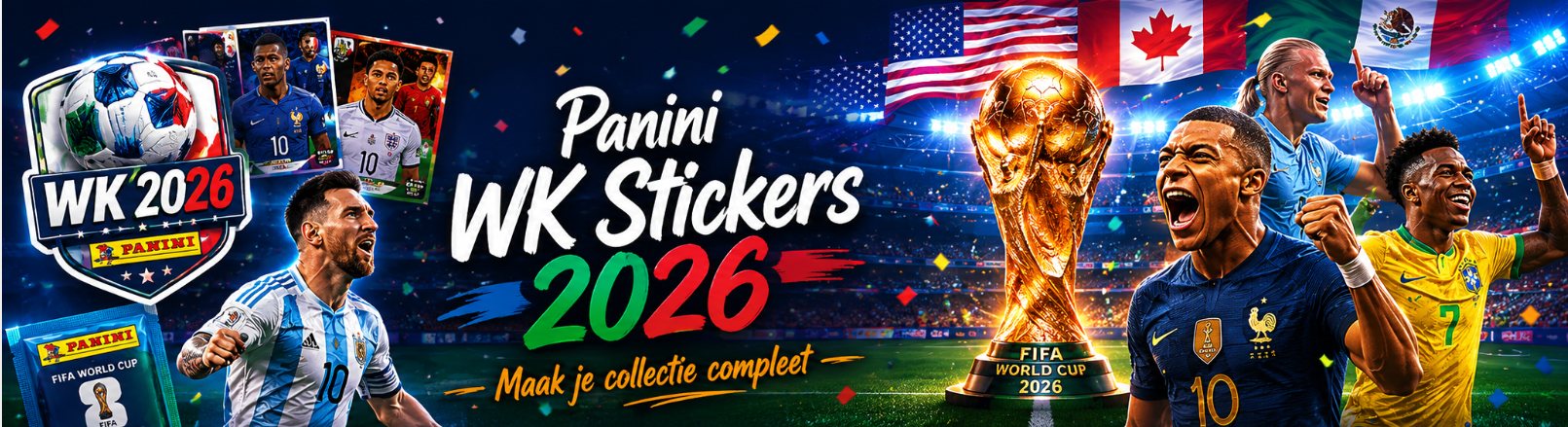 Panini WK Stickers 2026 - Maak je collectie compleet